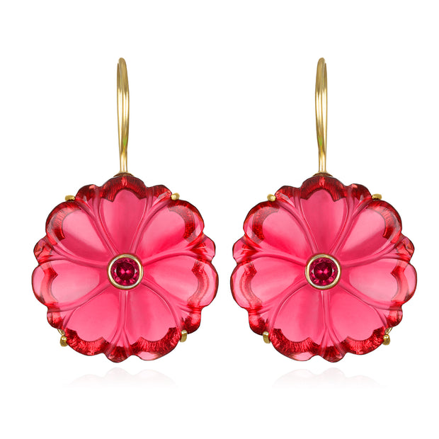 Magnolia Earring - Berry
