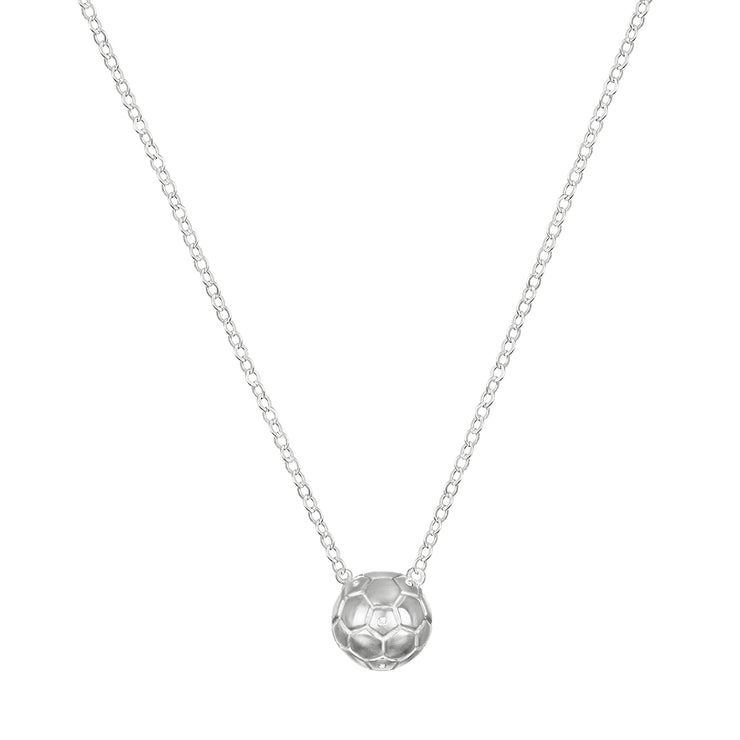 Diamond Soccer Ball Necklace