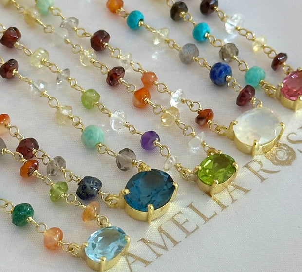 Rainbow Gemstone Pendant