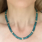 New!  Blue Apatite Collar Necklace