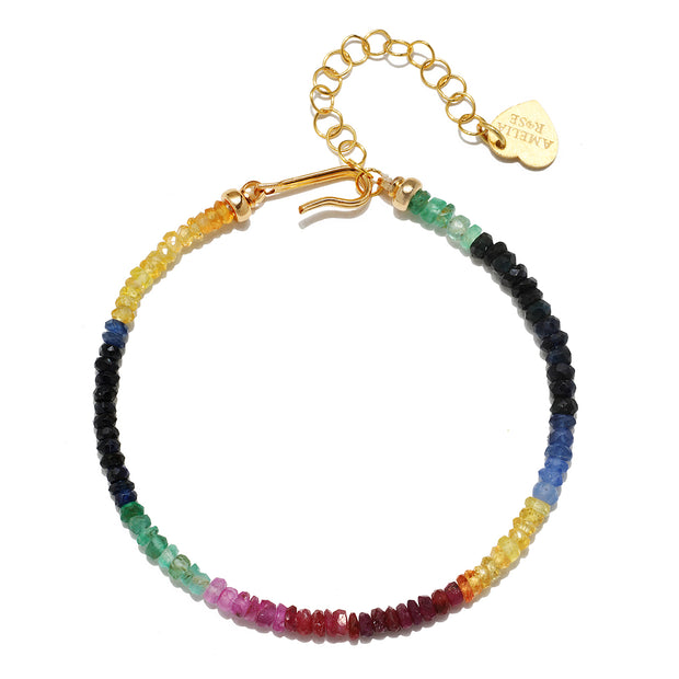 New!  Rainbow Sapphire Bracelet