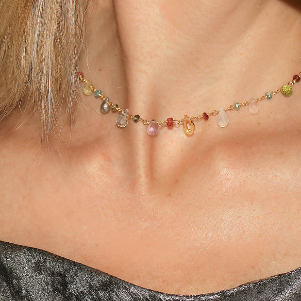 Wildflower Choker-Gold