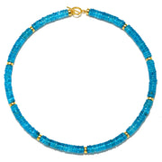 New!  Blue Topaz Collar Necklace