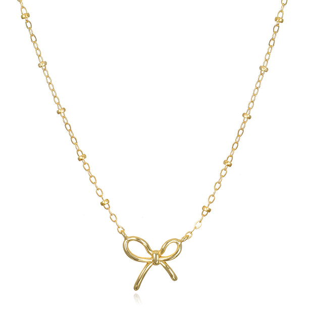 New!  Bow Necklace