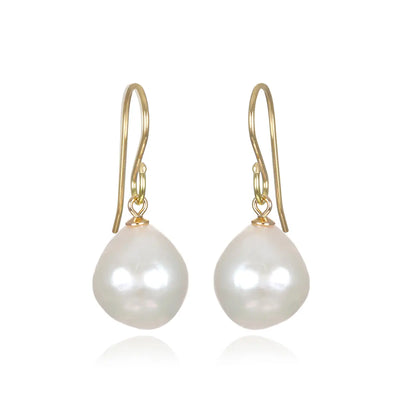 New! Baroque Pearl Capped Dangles