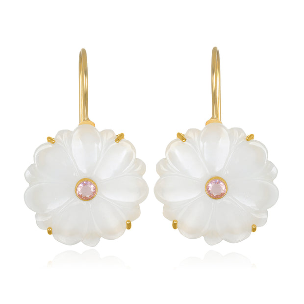 Magnolia Earring-Pearl White