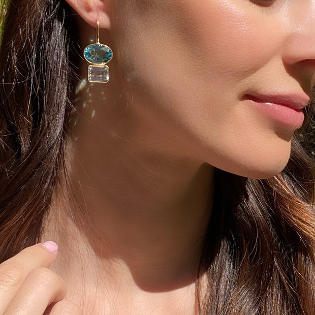 New!  Double Valencia-Sky blue & lime