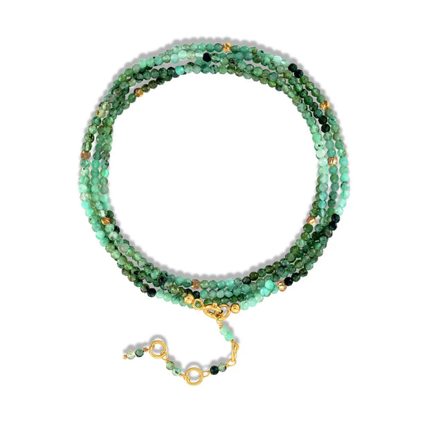 New! Gemstone Sparkle Wrap-Emerald