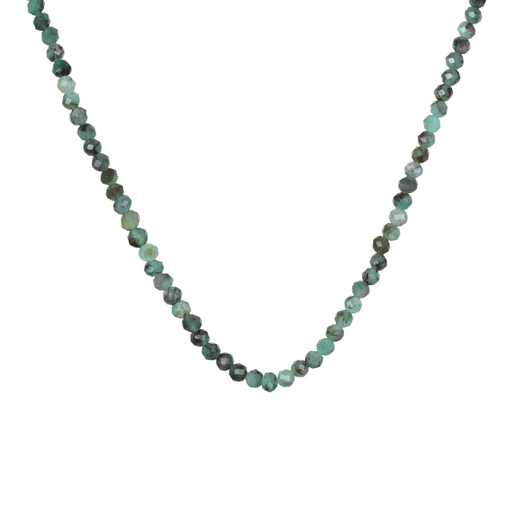 Beaded Layering Necklace-Emerald