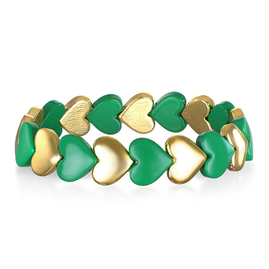 Enamel Heart Bracelet