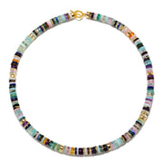 New!  Gemstone Heishi Collar Necklace