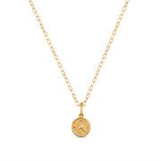 New!  14k Gold Compass Charm Necklace