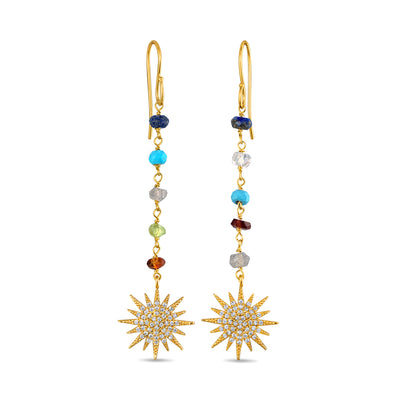 Sunburst Rainbow Dangles