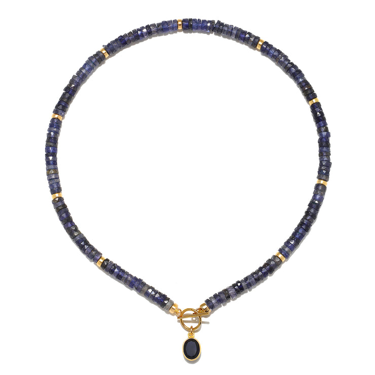 New!  Iolite Collar Necklace