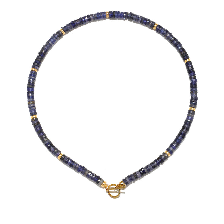 New!  Iolite Collar Necklace