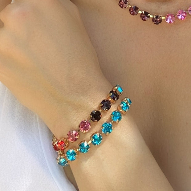 London Solitaire Bracelet-Rose