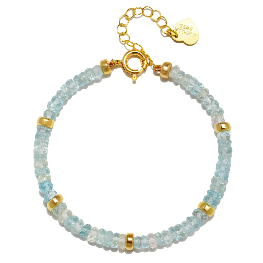 Aquamarine Banded Bracelet