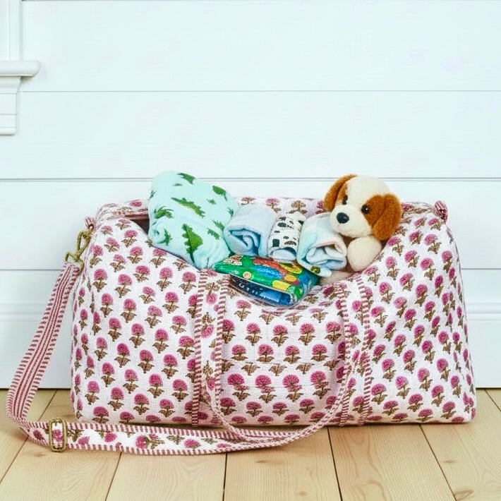 Azalea Quilted Duffel Bag – Amelia Rose Design