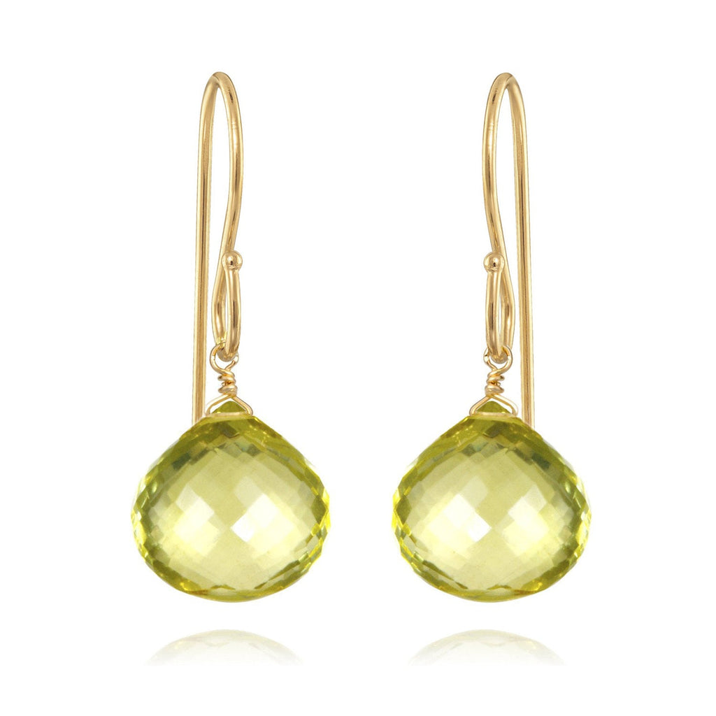 Briolette Dangles Lemon Topaz