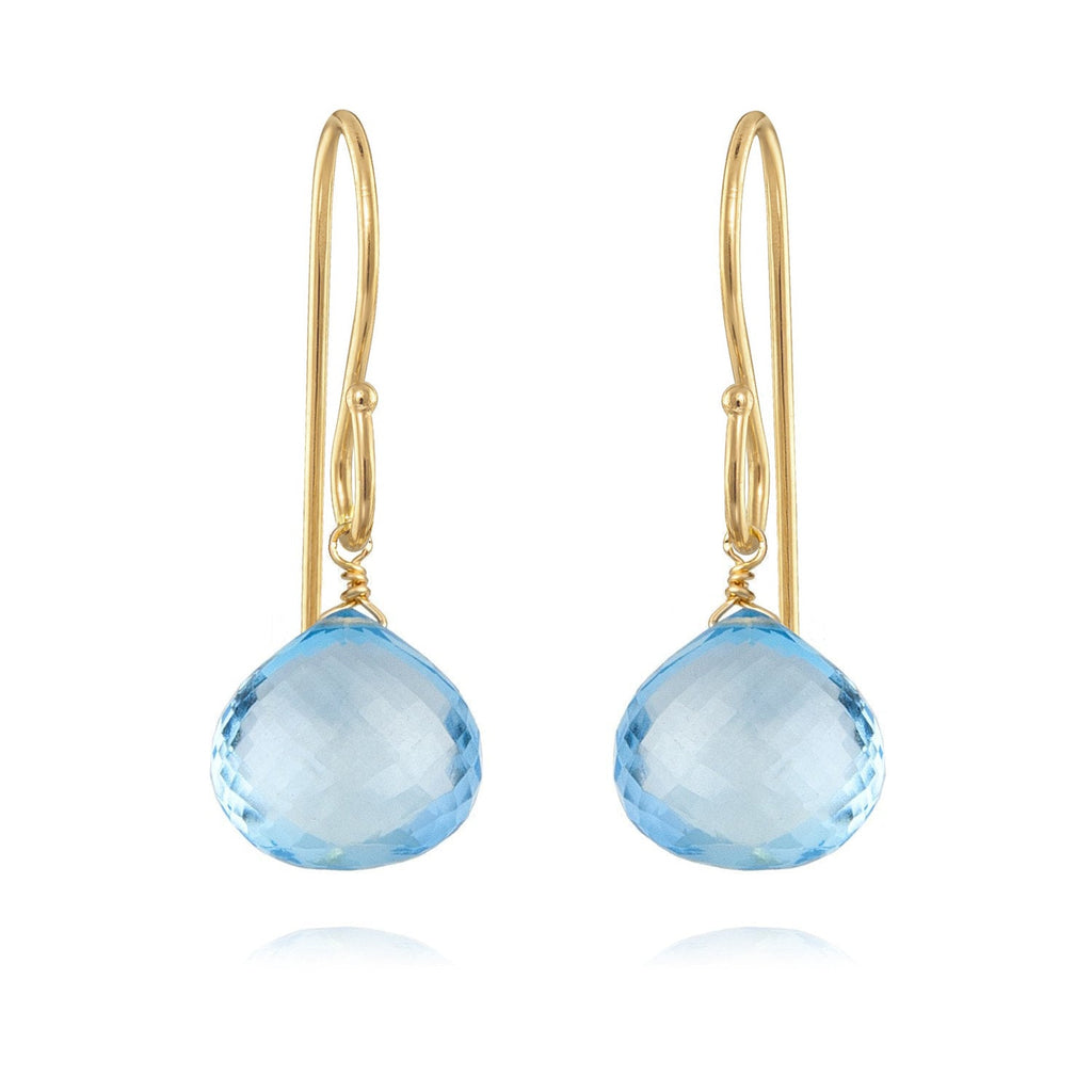 Briolette Dangles Sky Blue Topaz