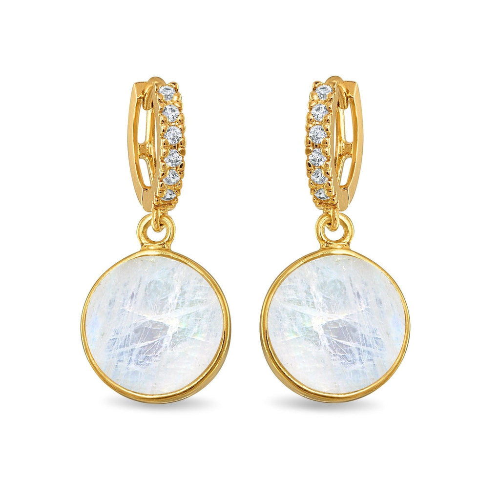 Coin Huggies Rainbow Moonstone