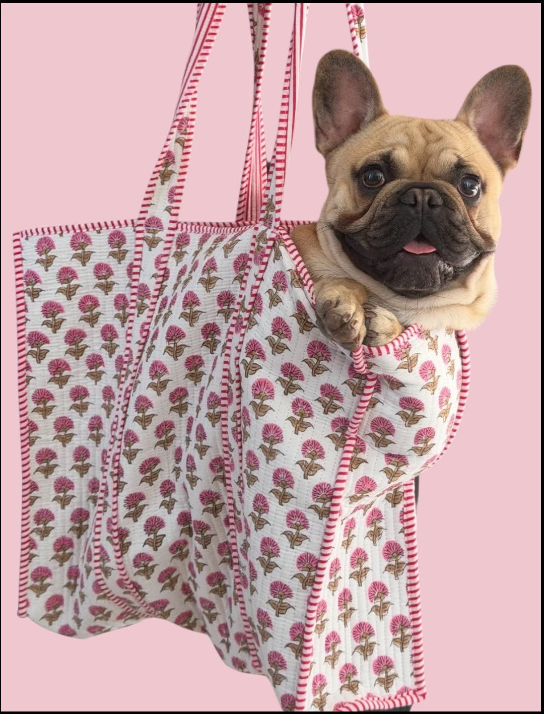 Hydrangea Quilted Tote Bag-Pink – Amelia Rose Design