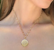 New! Sun Medallion Pendant Necklace – Amelia Rose Design