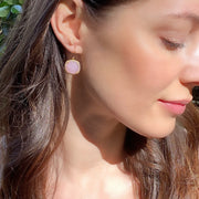 New! Paris Cushion Cut-Pink with Clear Gold