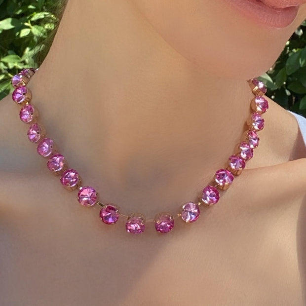 London Solitaire Choker-Rose