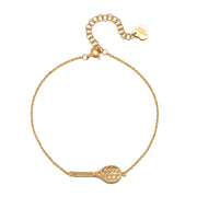 New! Diamond Tennis Racket Bracelet