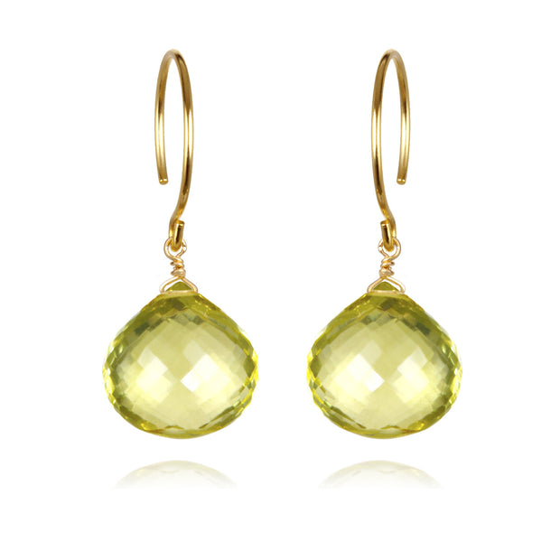 Catherine Earring-Lemon Quartz