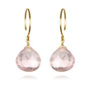 Catherine Earring-Rose Quartz