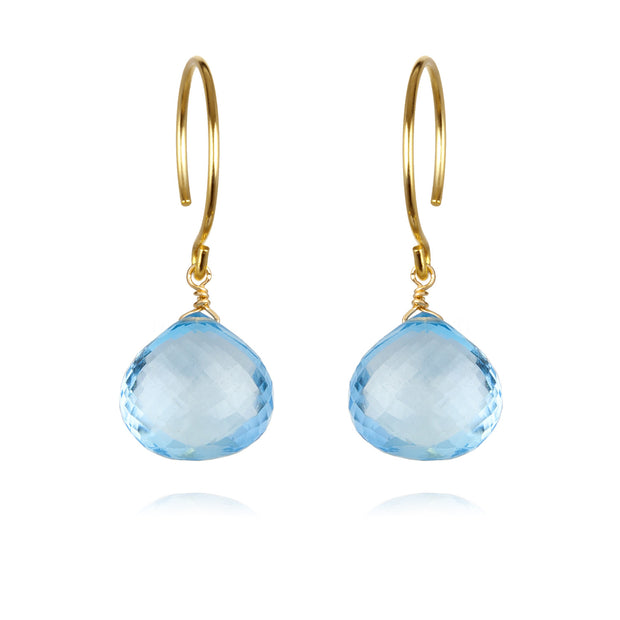 Catherine Earring-Sky Blue Topaz