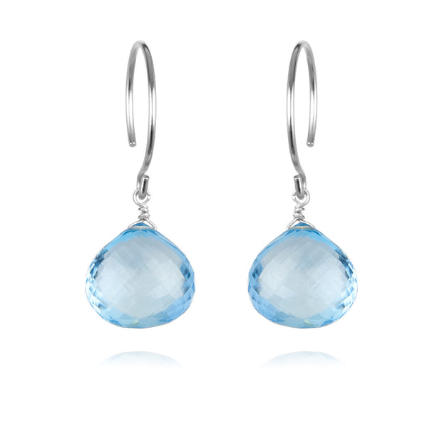 Catherine Earring-Sky Blue Topaz