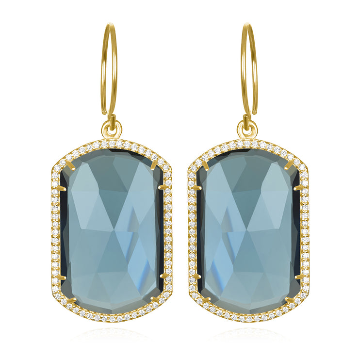 Paris Emerald Earring Sapphire Gold