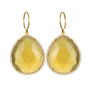 Paris Grand Teardrop Citrine Gold