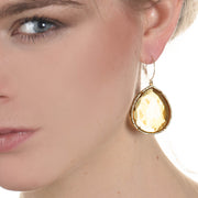 Paris Grand Teardrop Citrine Gold