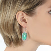 Paris Emerald Earring Seafoam Gold