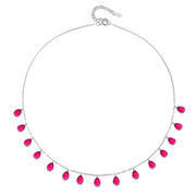 Cabo Gems Necklace-Ruby Teardrop