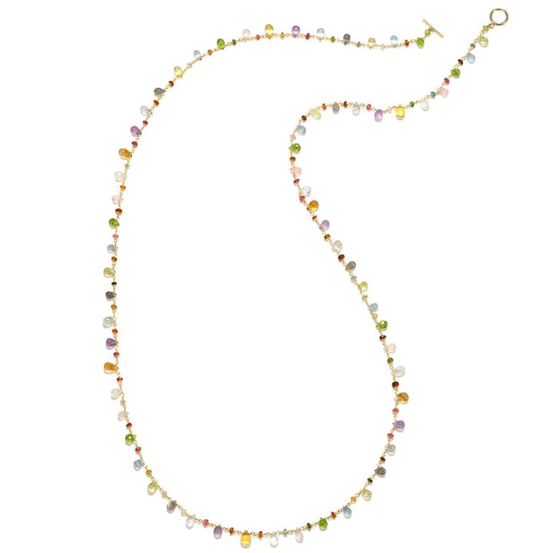 Wildflower Necklace Gold-long