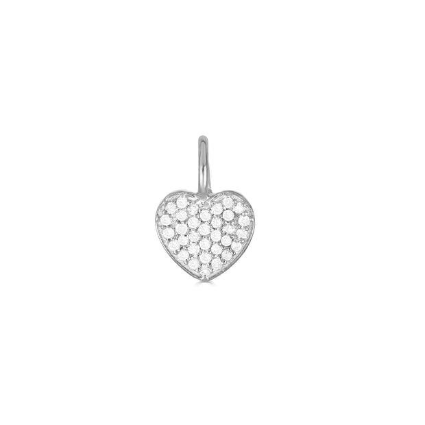 Diamond Heart Charm