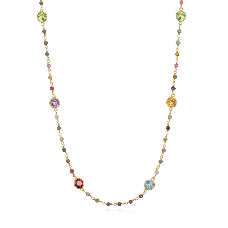 Gemstone & Tourmaline Necklace