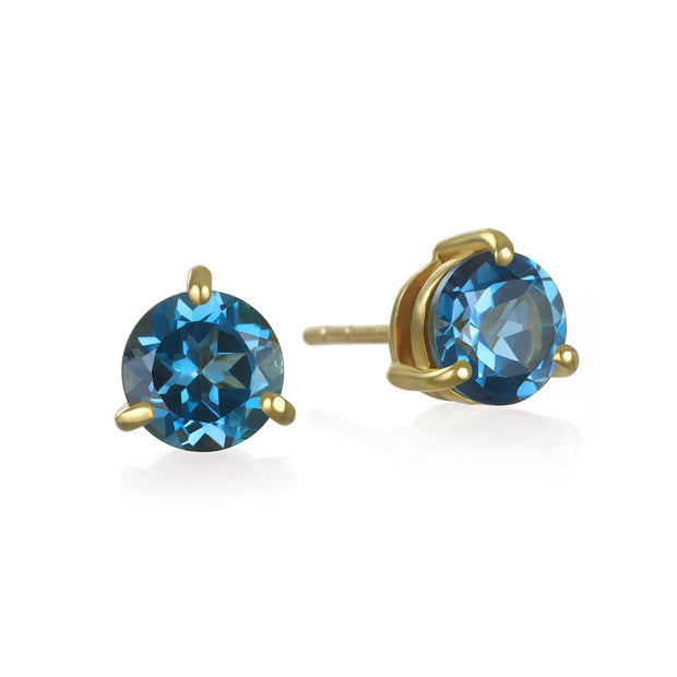 Birthstone Earring-September London Blue Topaz