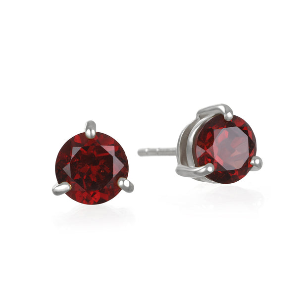 Birthstone Earring-January Garnet