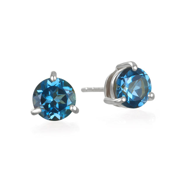 Birthstone Earring-September London Blue Topaz