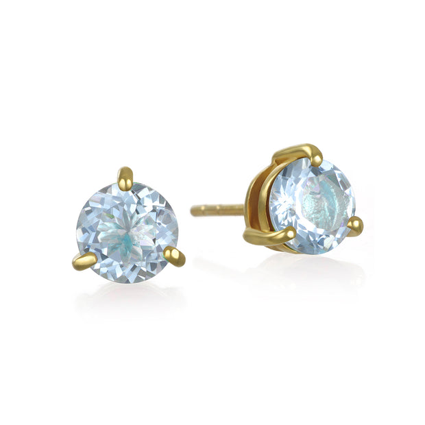 Birthstone Earring-March Aquamarine