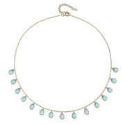 Cabo Gems Necklace-Sky Blue Teardrop