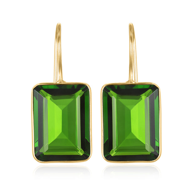 Emerald Cut Valencia-Lime Gold