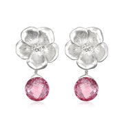 Back in stock! Peony Earring-Pink Topaz