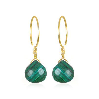 Catherine Earring-Malachite
